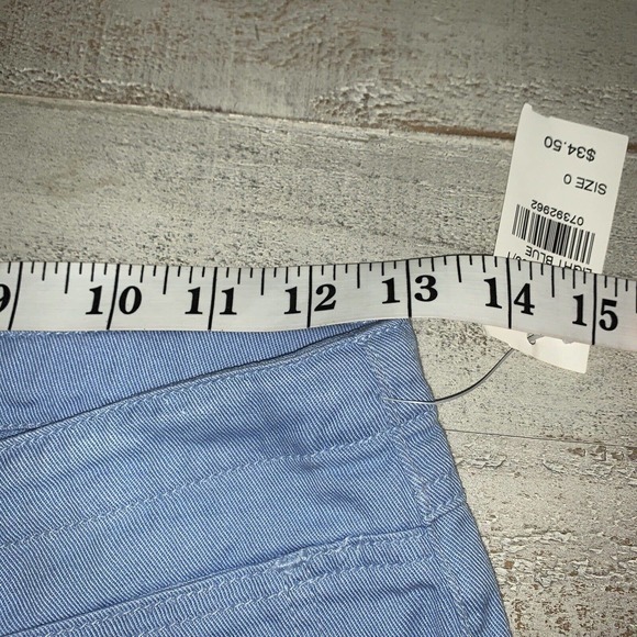 Vintage Pants Capris Y2K 90's Venus Girl Trap Light Blue Drawstring Waist Sz 0 - Picture 7 of 9